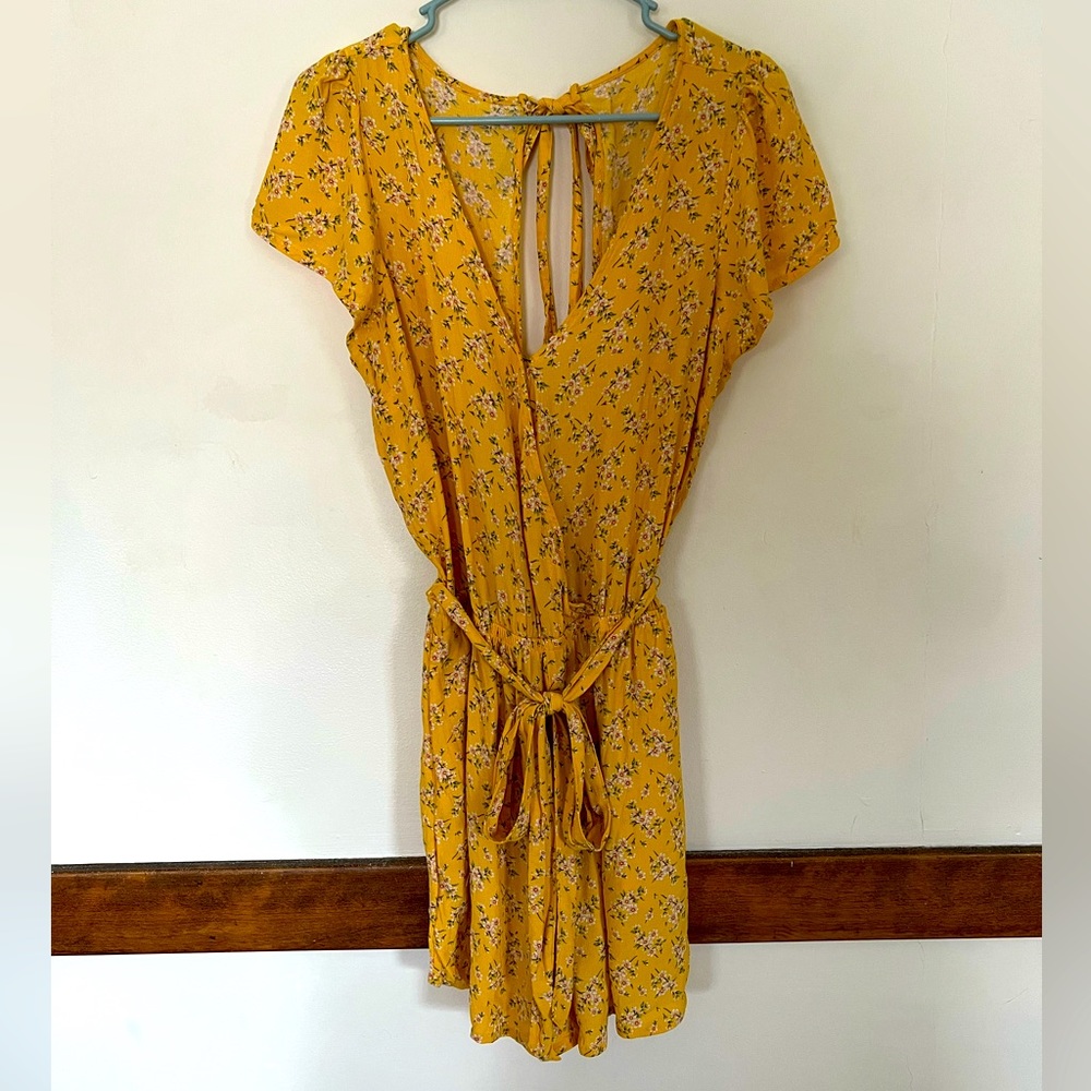 Yellow Floral Romper